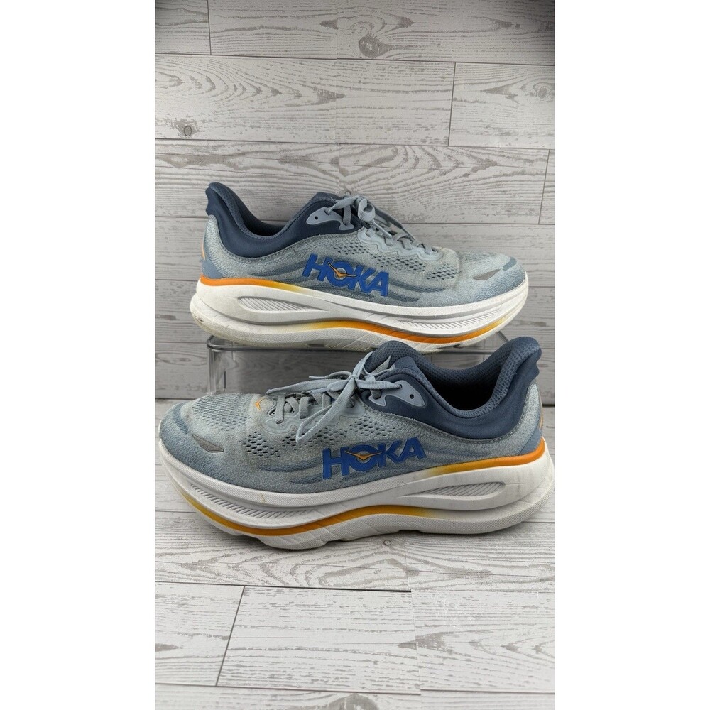 Hoka One One Bondi 9 Men 11 2E Wide Drizzle Downpour Running Shoes #589